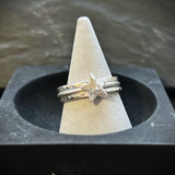 Seren Star Sterling Silver Stacking ring Workshop