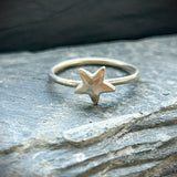 Seren Star Sterling Silver Stacking ring Workshop