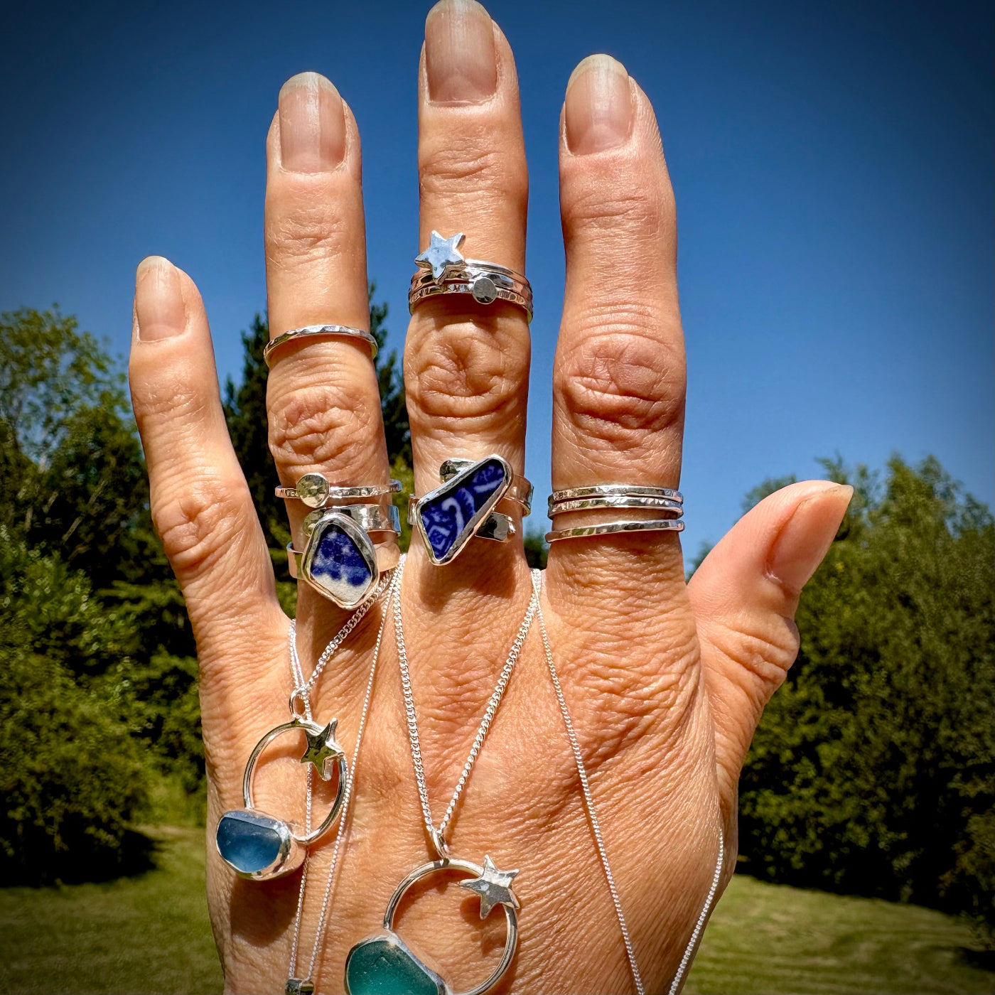 Sterling silver Sea Glass jewellery