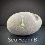 Sea Glass Necklace with a star pendant 