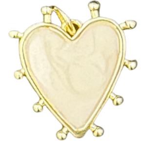 White spiked heart