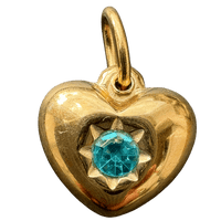 December birthstone heart
