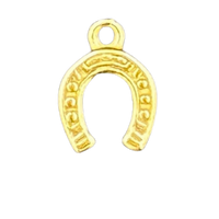 Charm Bar charm Tiny Gold horse shoe