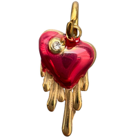 Dripping red heart