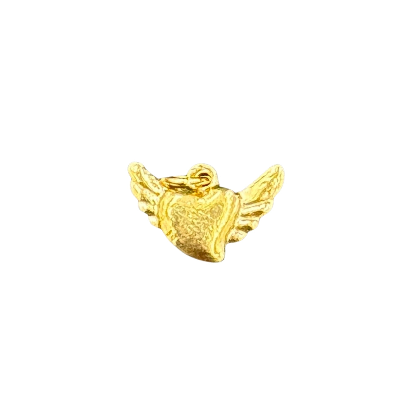Winged heart charm