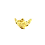 Winged heart charm