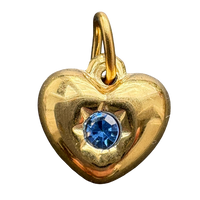 March birthstone heart