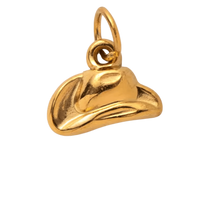 Tiny cowboy hat charm