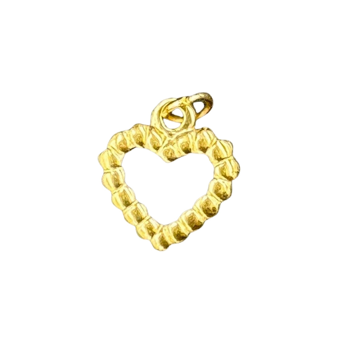 Beaded heart charm 1