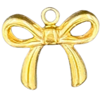 Charm Bar charm Gold bow