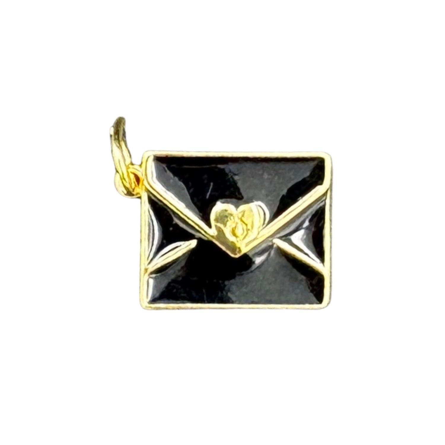 Black envelope charm
