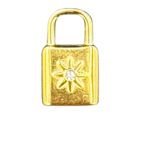 Crystal star padlock – Seren Popi Jewellery Ltd