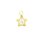 Tiny star crystal charm