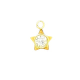 Tiny star crystal charm