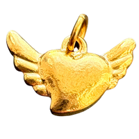 Charm Bar charm Winged heart
