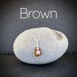 Small Sea Glass necklace with star charm