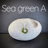 Small Sea Glass necklace with star charm