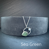 Seren Sterling Silver Star Sea Glass necklace