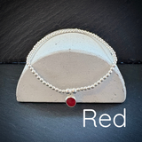 Sterling Silver Sea Glass stacking bracelet