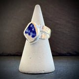 Blue and White Sea pottery adjustable ring