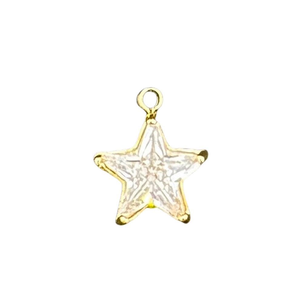 Crystal star charm