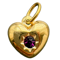 January birthstone heart
