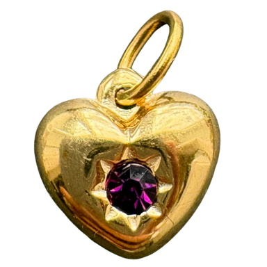 January birthstone heart