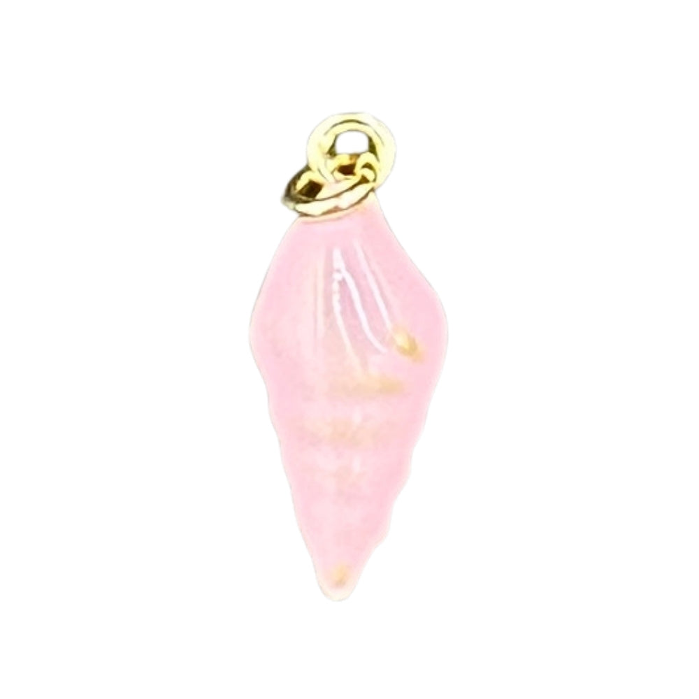 Light pink conch shell charm