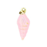 Light pink conch shell charm