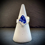 Blue and White Sea pottery adjustable ring