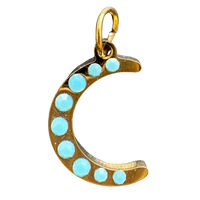 Turquoise studded moon