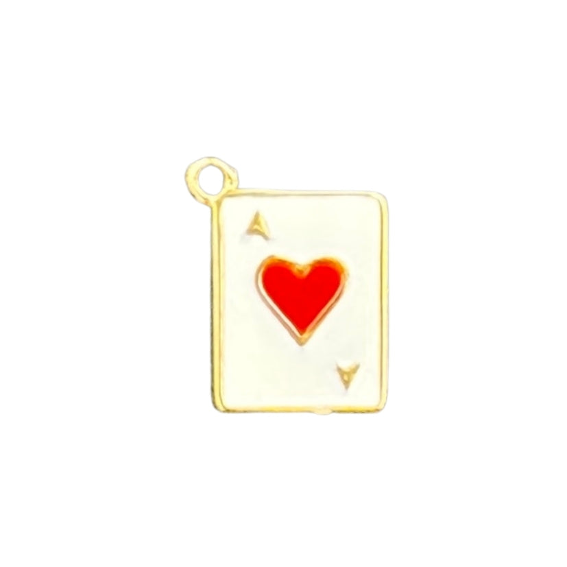Ace of hearts charm