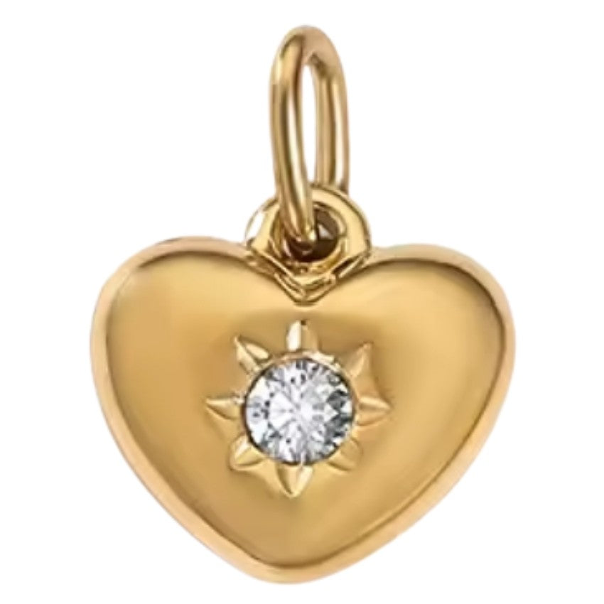April Birthstone Heart