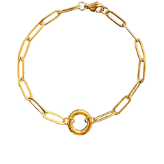 Circle Carabiner bracelet  7"