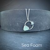 Seren Sterling Silver Star Sea Glass necklace