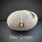 Sea Glass Necklace with a star pendant 