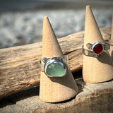 Sea Glass Sterling Silver ring Workshop