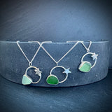 Seren Sterling Silver Star Sea Glass necklace