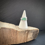 Turquoise Sea glass ring
