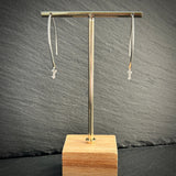 Glimmer drop earrings Silver with Silver arrows
