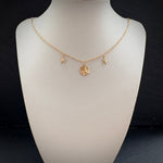 Gold Filled Drift Tide Sand dollar choker necklace