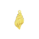 Gold conch shell charm