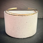 Hammered Gold cuff bangles