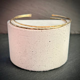 Hammered Gold cuff bangles