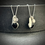 Heart Stopper black heart necklace