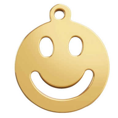Gold Smiley face
