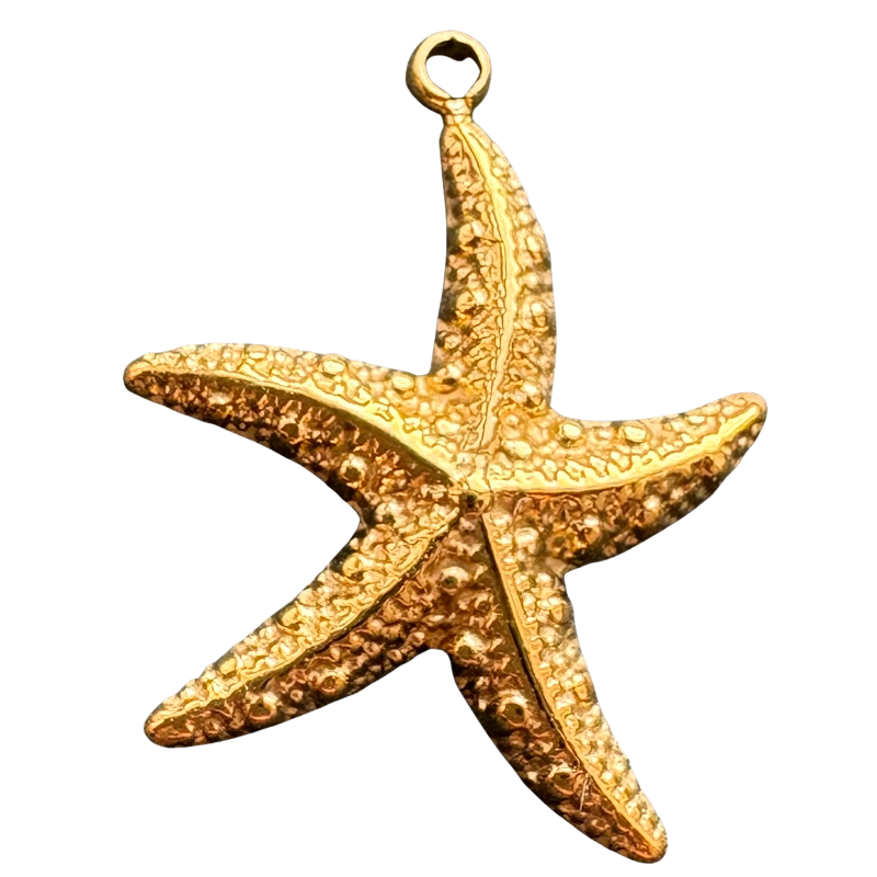 Gold Charm Bar starfish