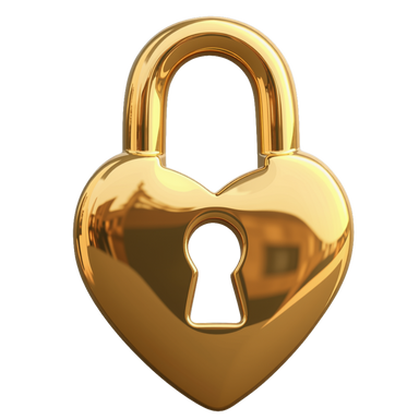 Large Heart padlock
