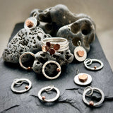 Orbit Sterling Silver with Copper necklace