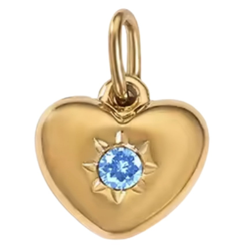 March Birthstone Heart